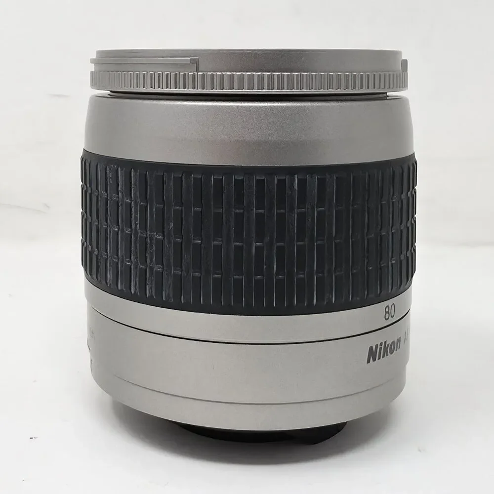 Nikon AF Nikkor 28-80mm f/3.3-5.6 G Silver Lens With Both Caps Testing Working